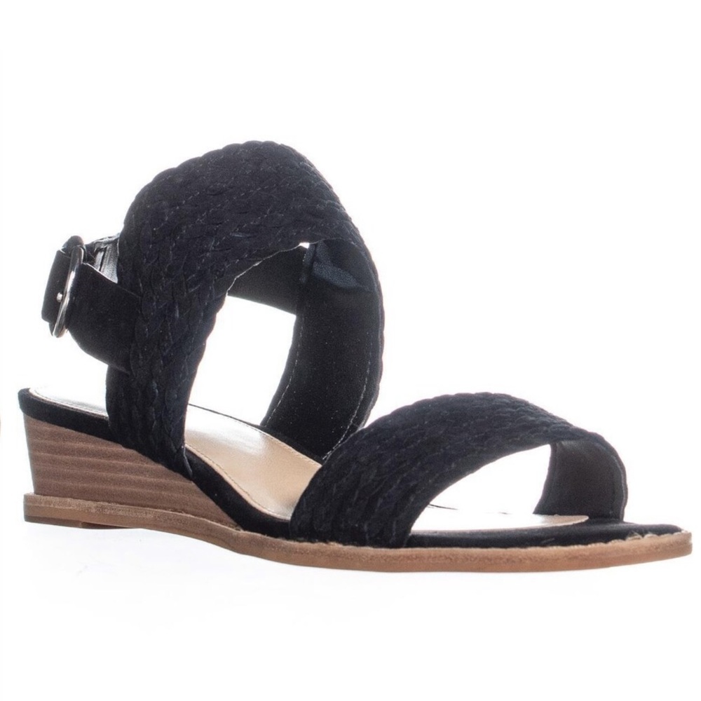 Vince Camuto Raner Braided Wedge Sandals Black